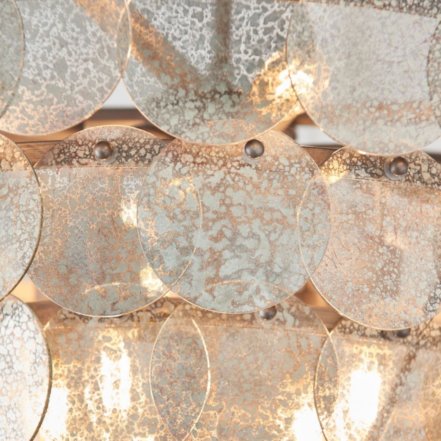 Kimana 9 Light Antique Silver Pendant Ceiling Light