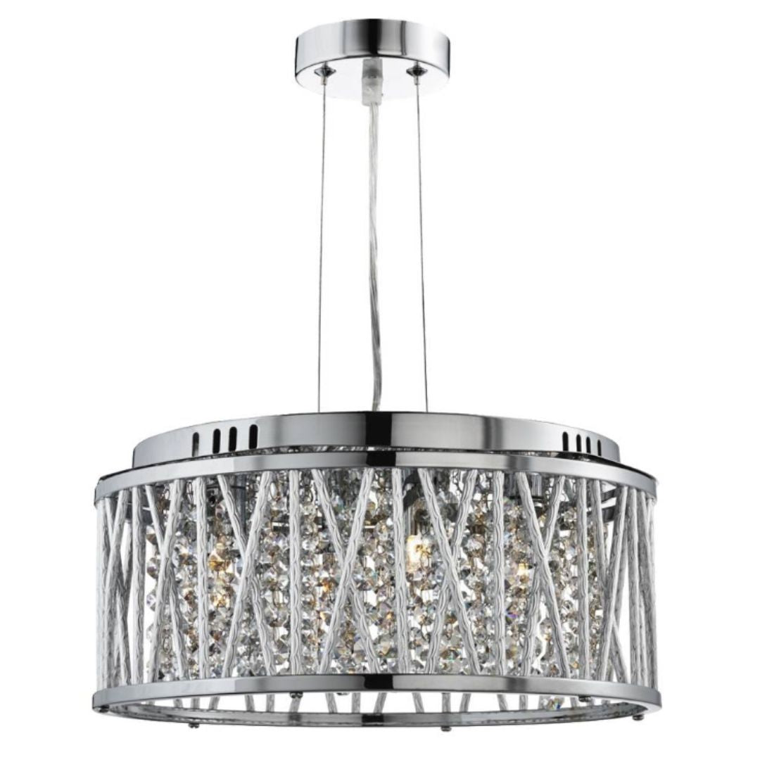 Elise 4 Light Ceiling Light Polished Chome