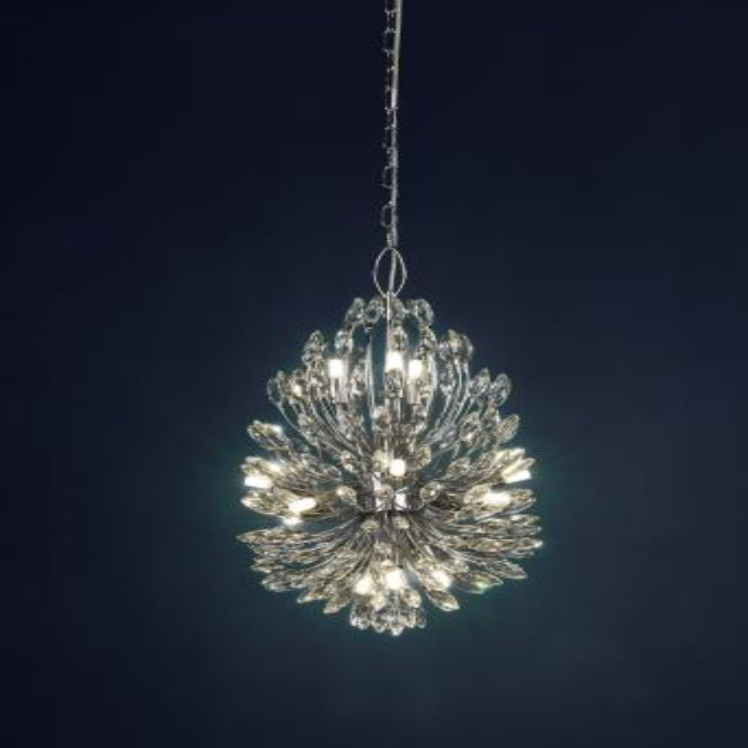Peacock 14 Light Crystal Chandelier