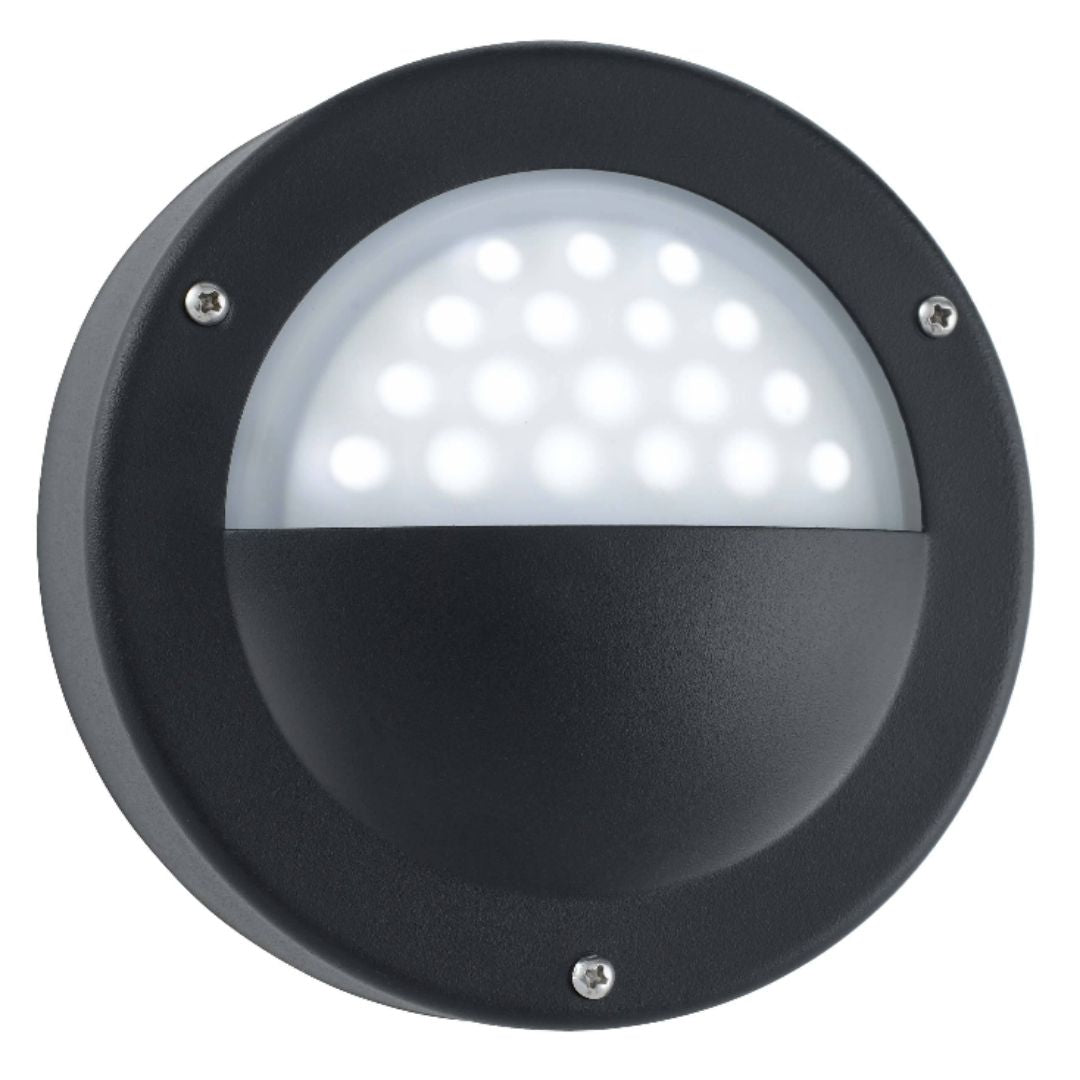 Matte Black LED Outdoor Wall Light