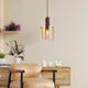 Sweden 1 Light Brown & Amber Glass Pendant Ceiling Light