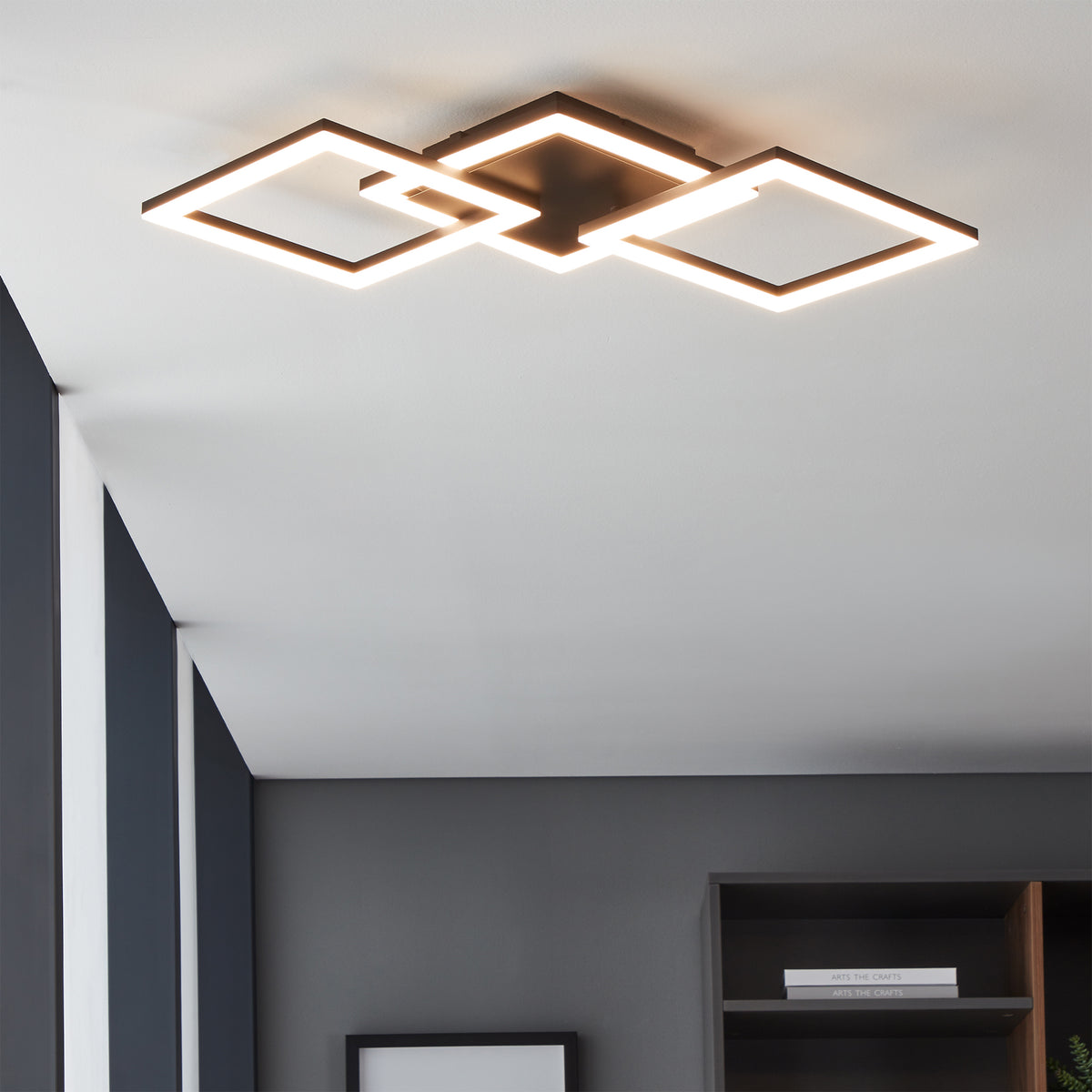 Paranday-z Black LED Flush Ceiling Light