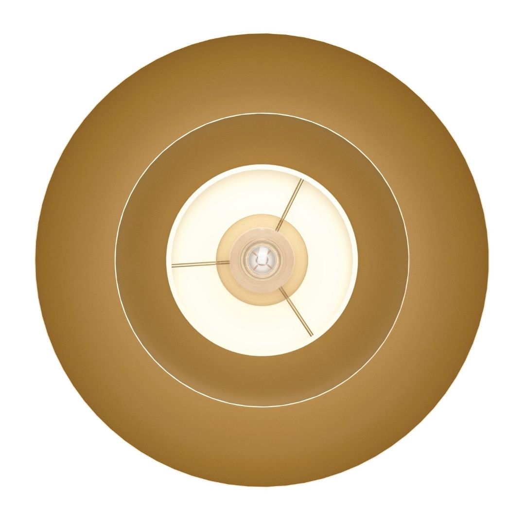 Cenciara Gold Flush Ceiling Light