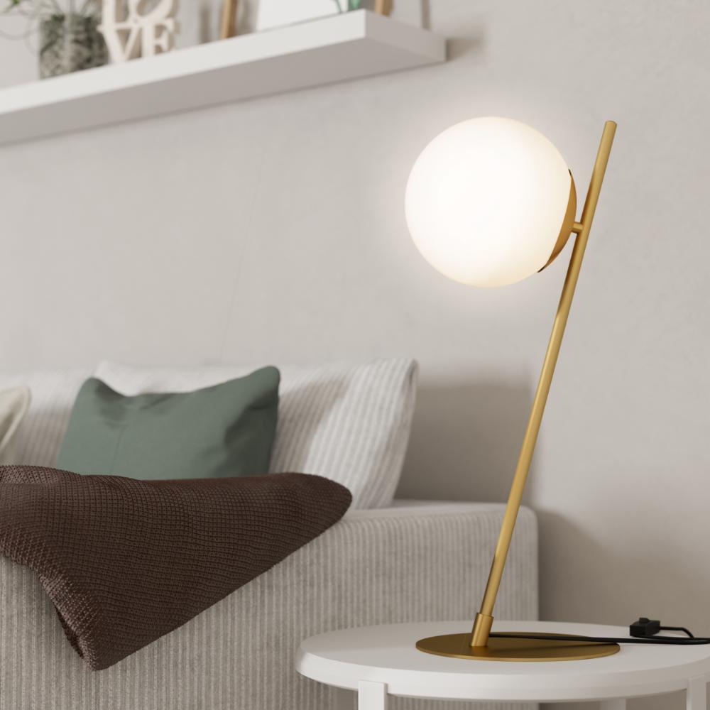 Rondo Brushed Brass Table Lamp