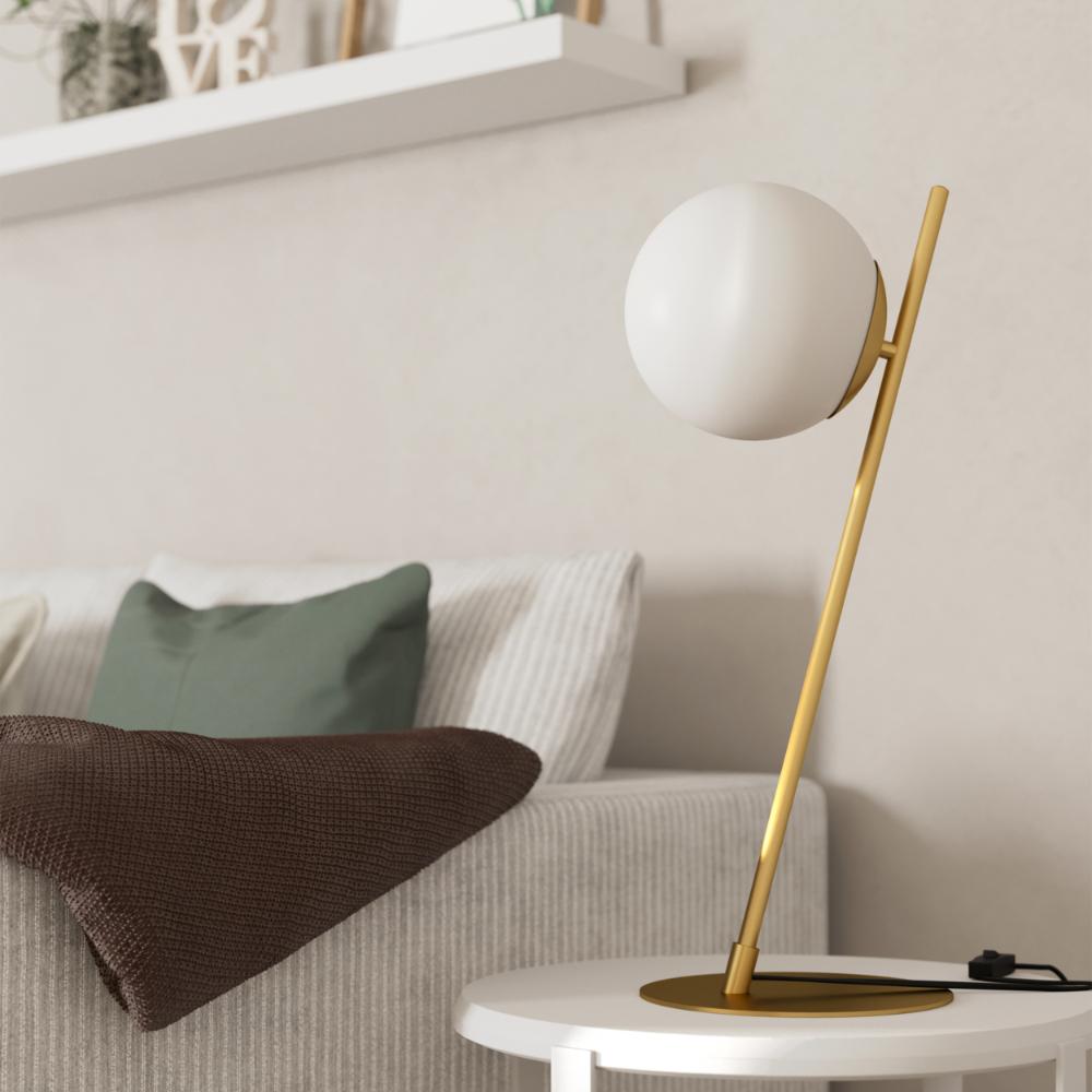 Rondo Brushed Brass Table Lamp