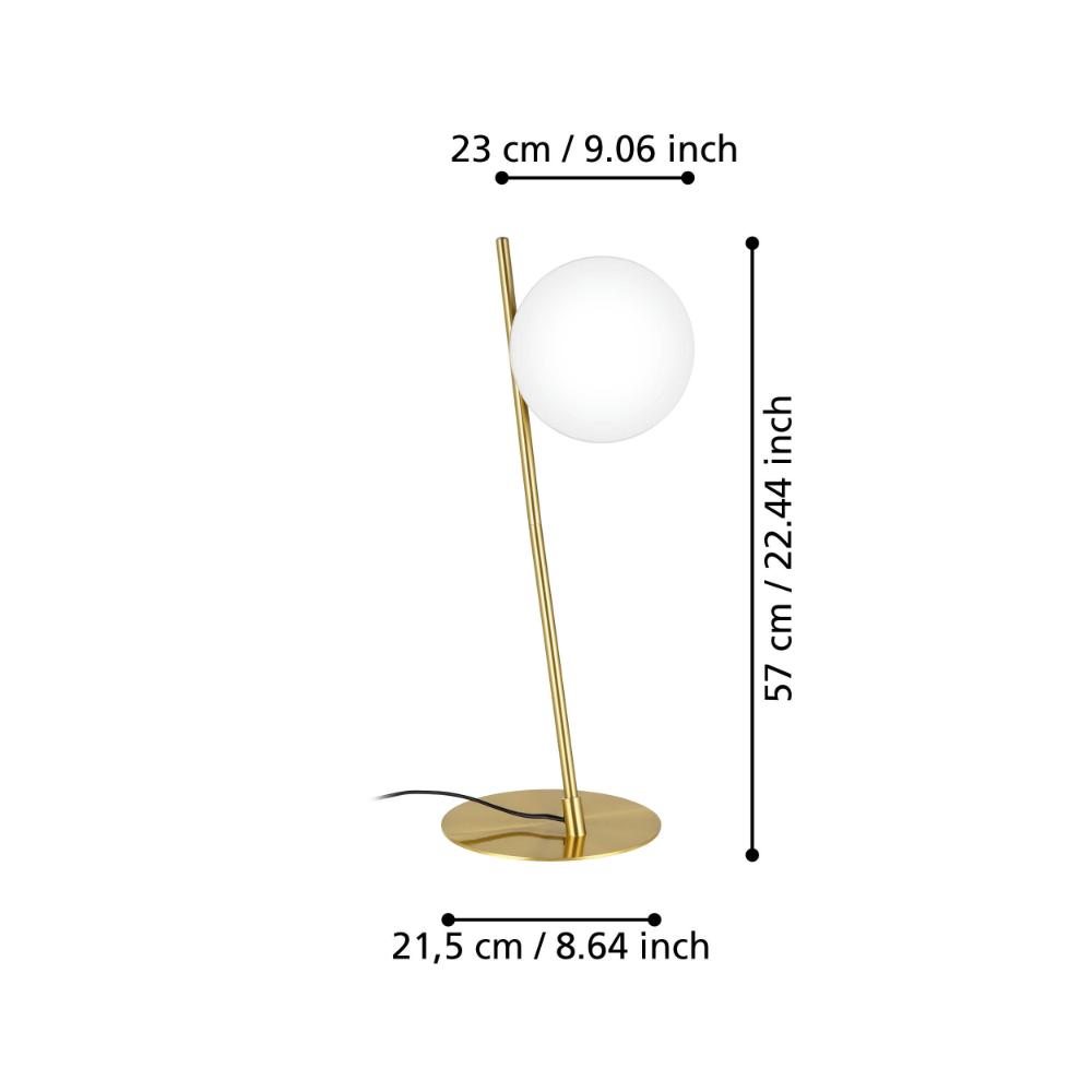 Rondo Brushed Brass Table Lamp