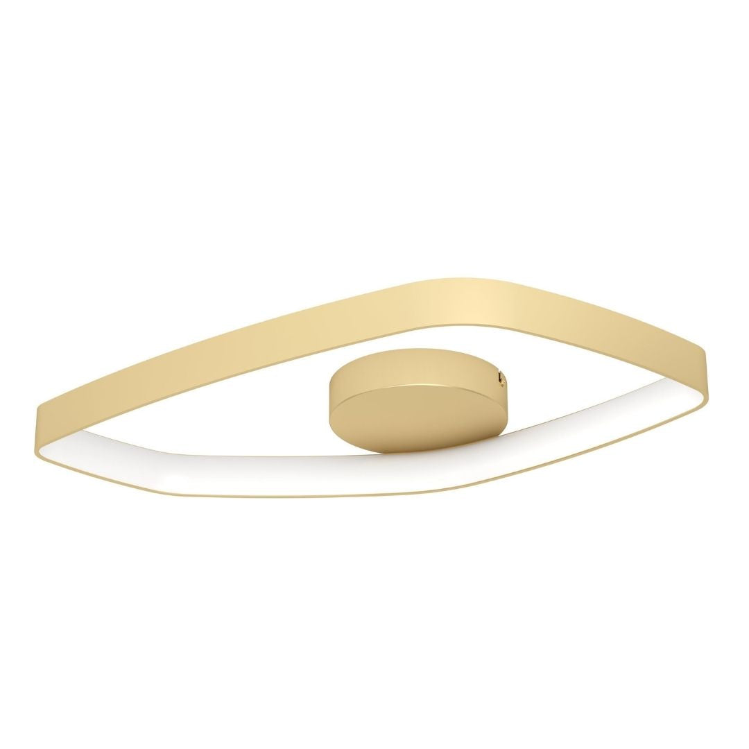 Vallerosa Gold LED Flush Ceiling Light