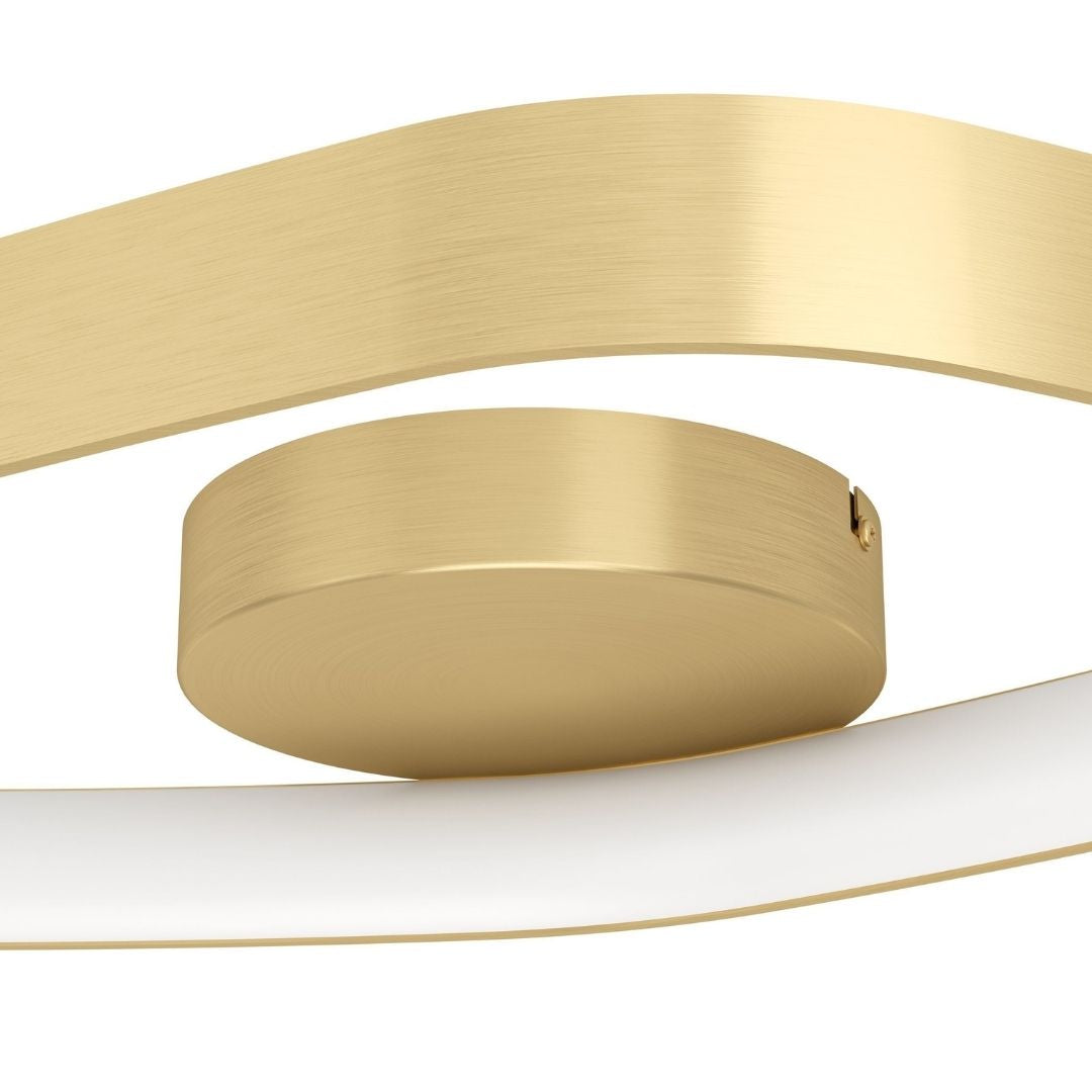 Vallerosa Gold LED Flush Ceiling Light