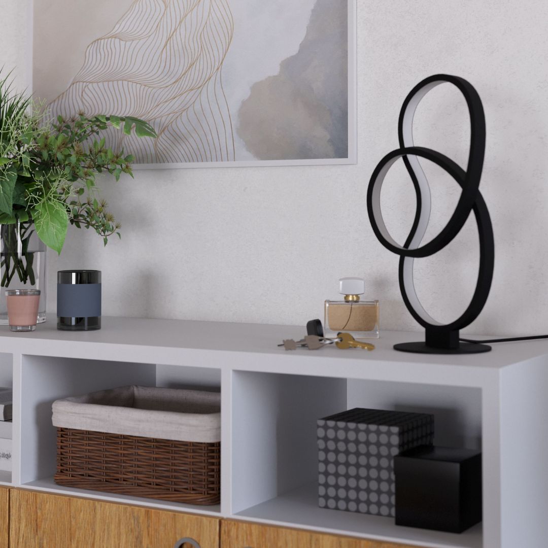 Gianella Black LED Table Lamp