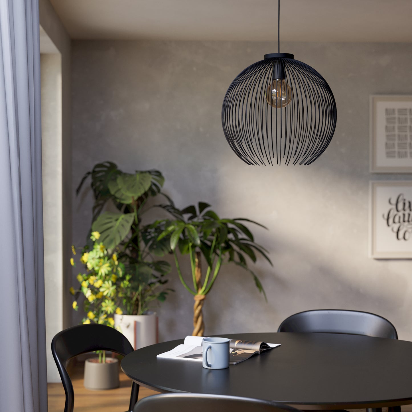 Venezuela Black Ceiling Pendant