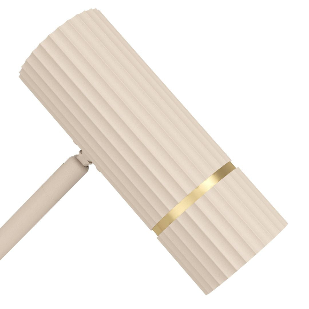 Caminia Sand & Gold Desk Table Lamp