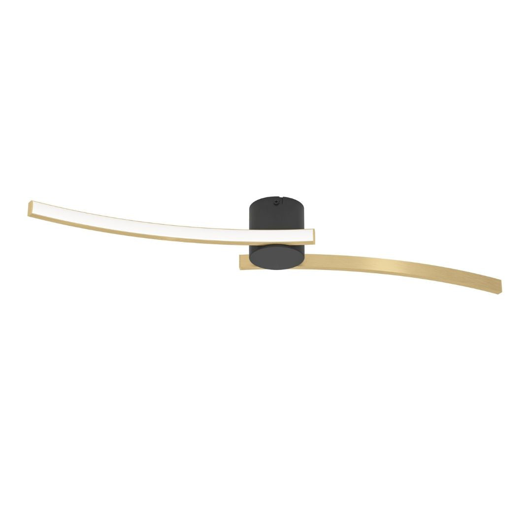 Aieta Gold LED Flush Ceiling Light