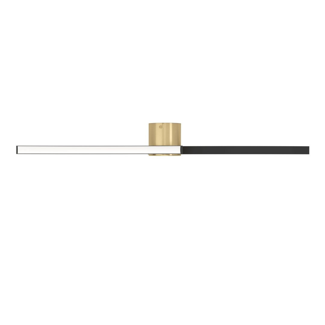 Aieta Black & Gold LED Flush Ceiling Light