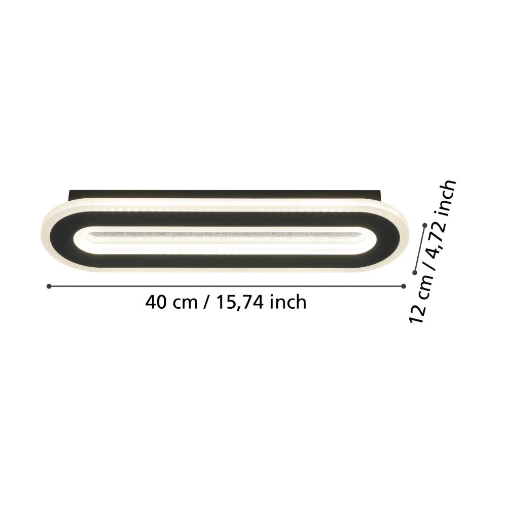 Macchioni Black LED Wall Light