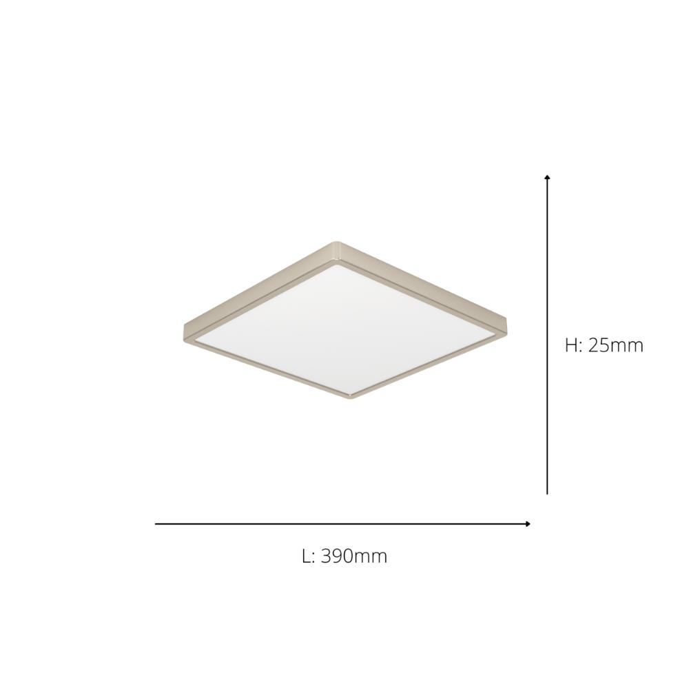 Fueva 6 Satin Nickel LED Flush Ceiling Light