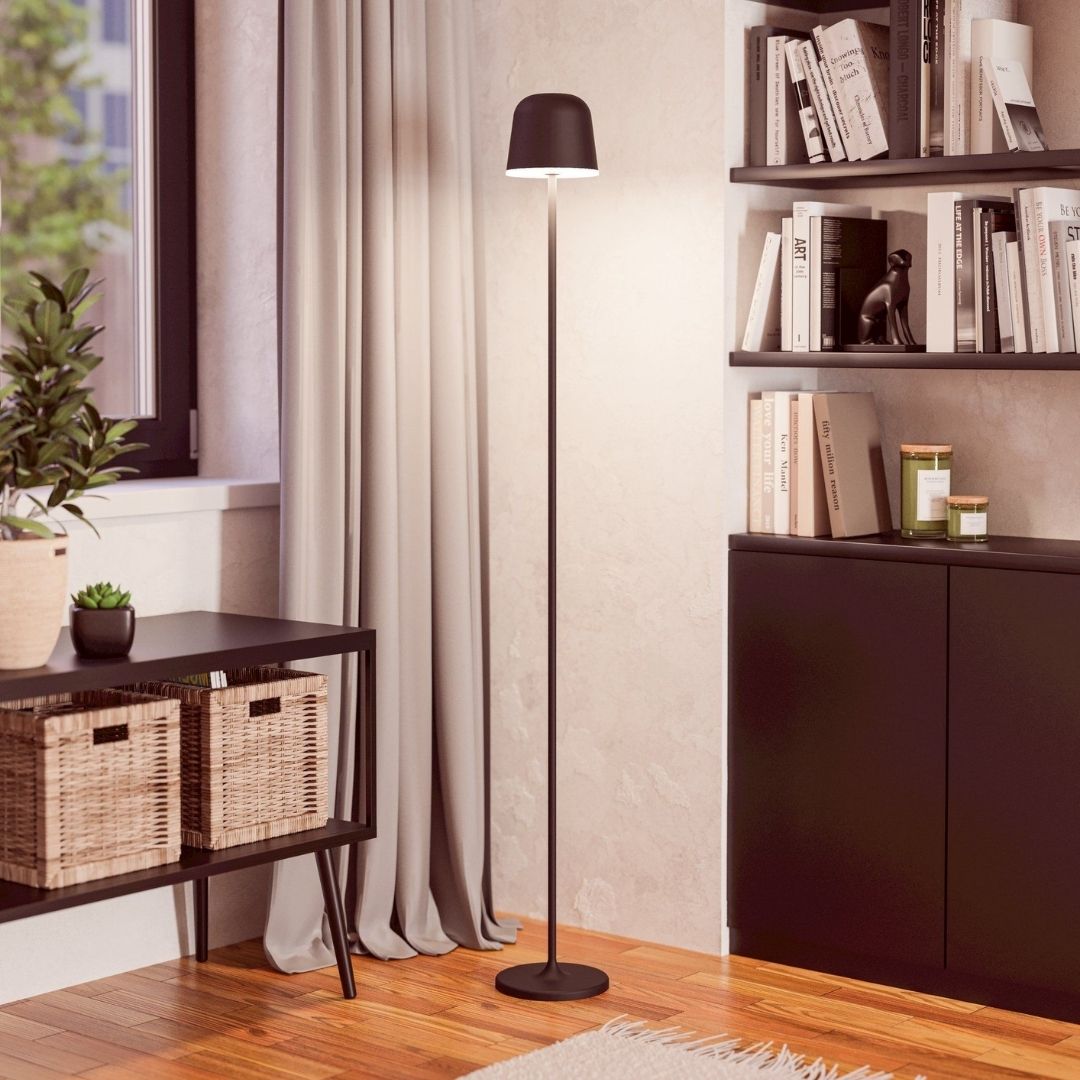 Mannera Black LED Rechargeable Floor Lamp