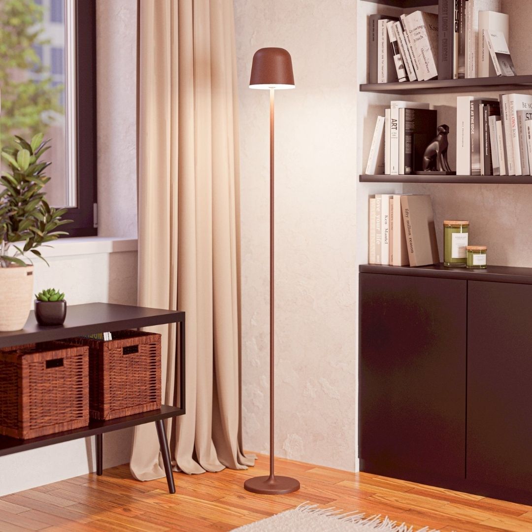 Mannera Copper LED Rechargeable Floor Lamp
