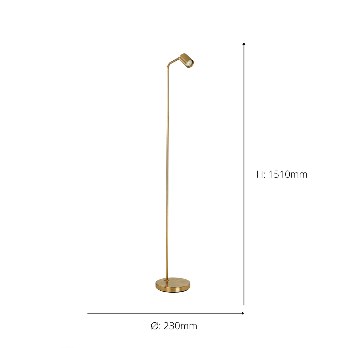 Rigomagno Gold Task Floor Lamp