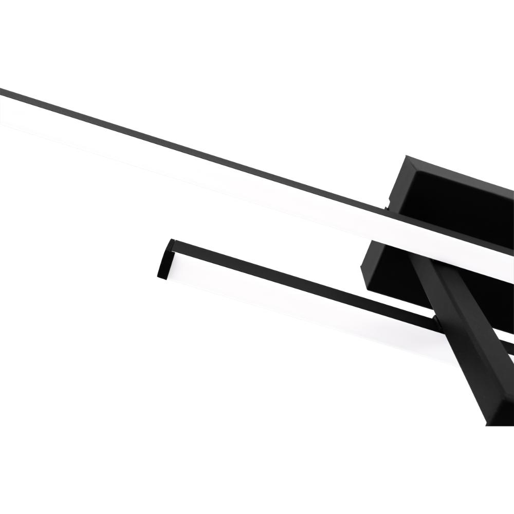 Trepiliano Black LED Semi-Flush Ceiling Light