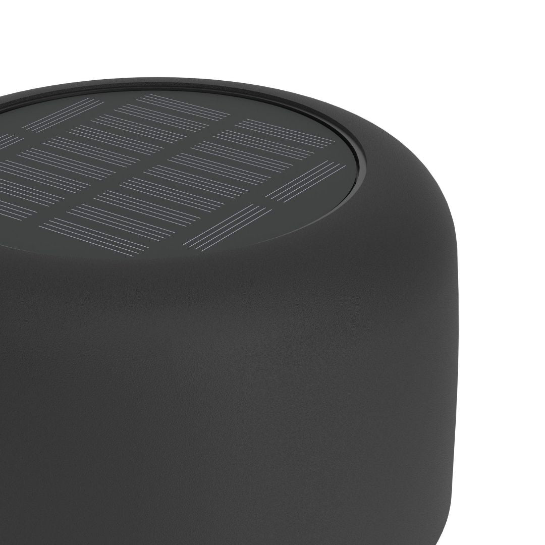 Roccanova Black Solar LED Rechargeable Touch Table Lamp