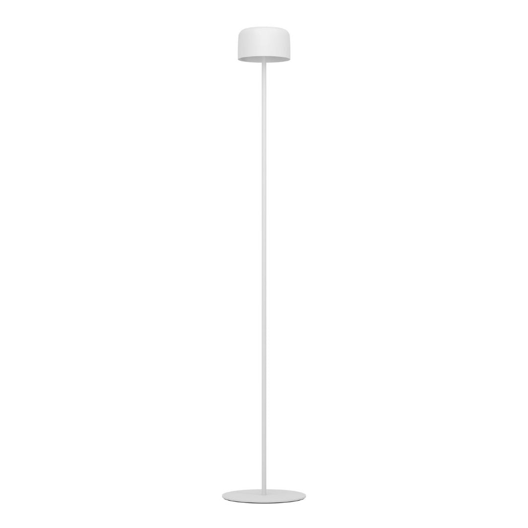 Roccanova White Solar LED Rechargeable Touch Floor Lamp
