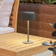 Roccanova Green Solar LED Rechargeable Touch Table Lamp