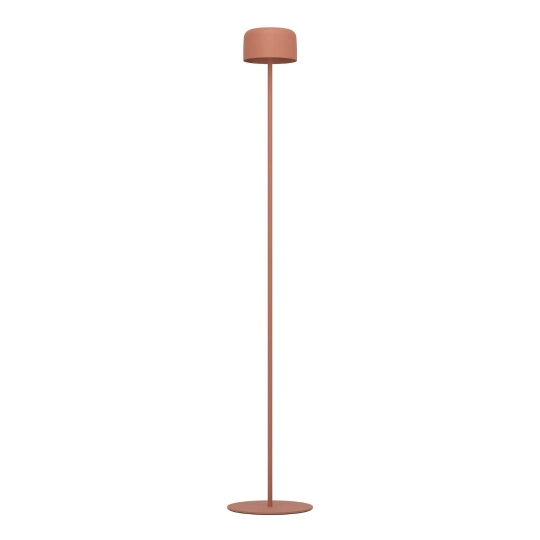 Roccanova Orange Solar LED Rechargeable Touch Floor Lamp