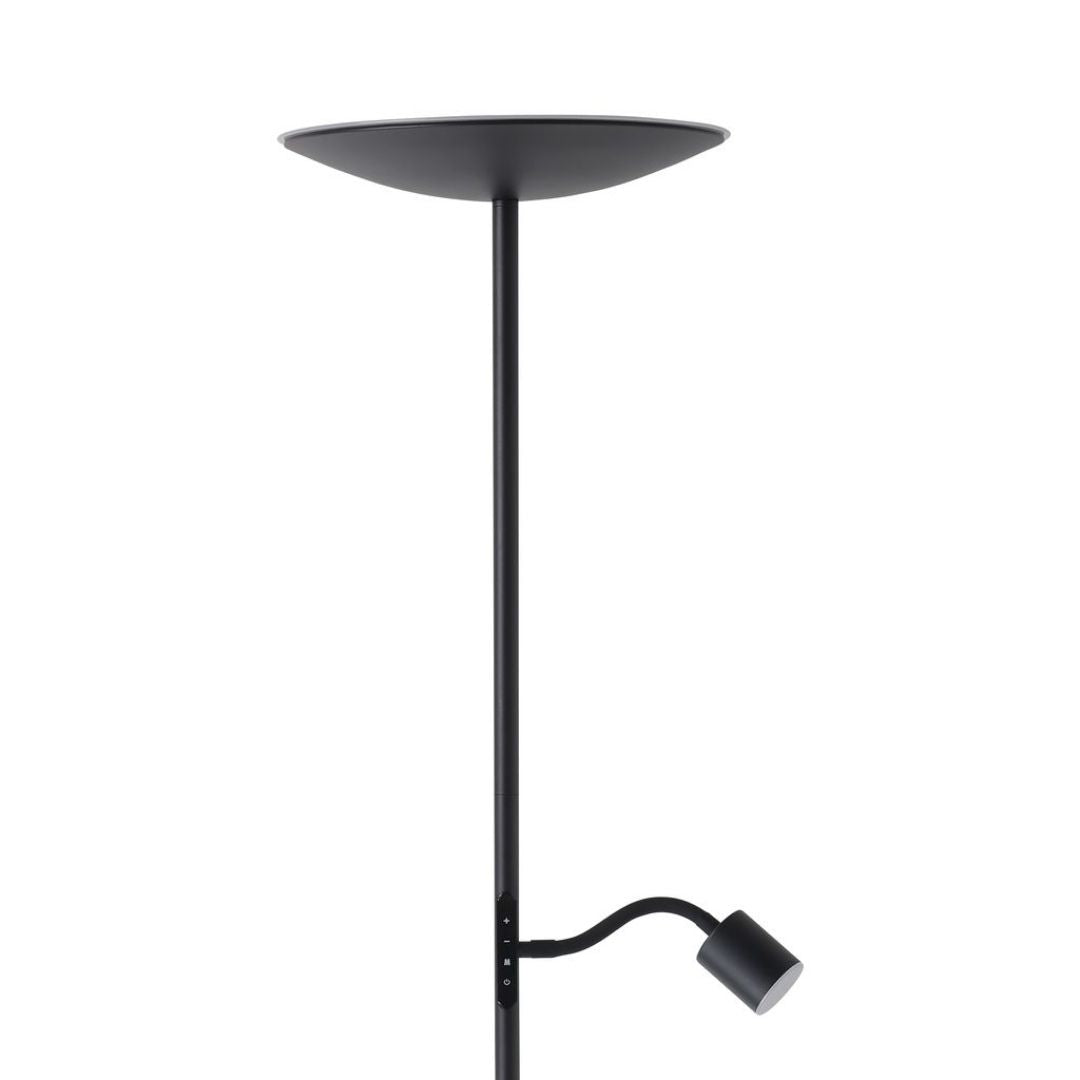 Conivarino 2 Light Black LED Floor Lamp