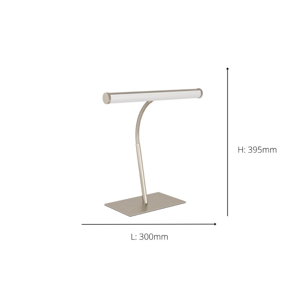 Riccione Nickel LED Table Lamp