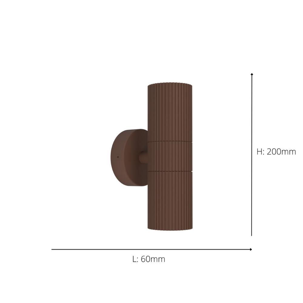 Tomelloso Outdoor IP44 Brown Wall Light