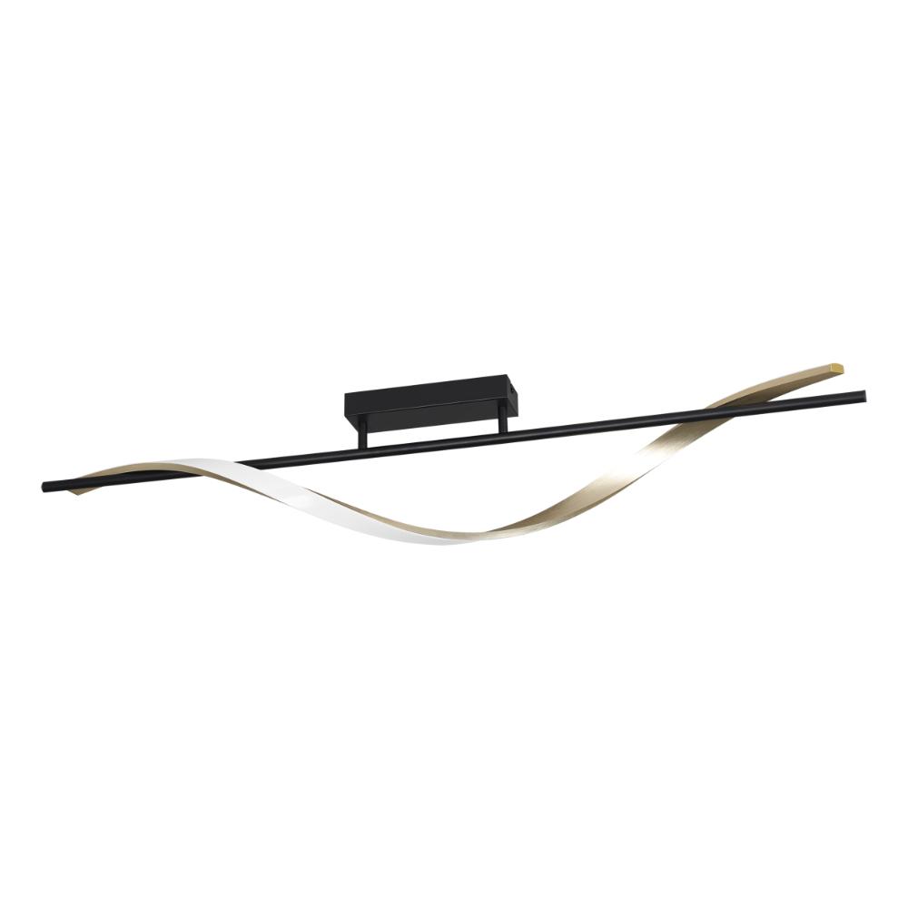 Conaprato Black LED Semi-Flush Ceiling Light