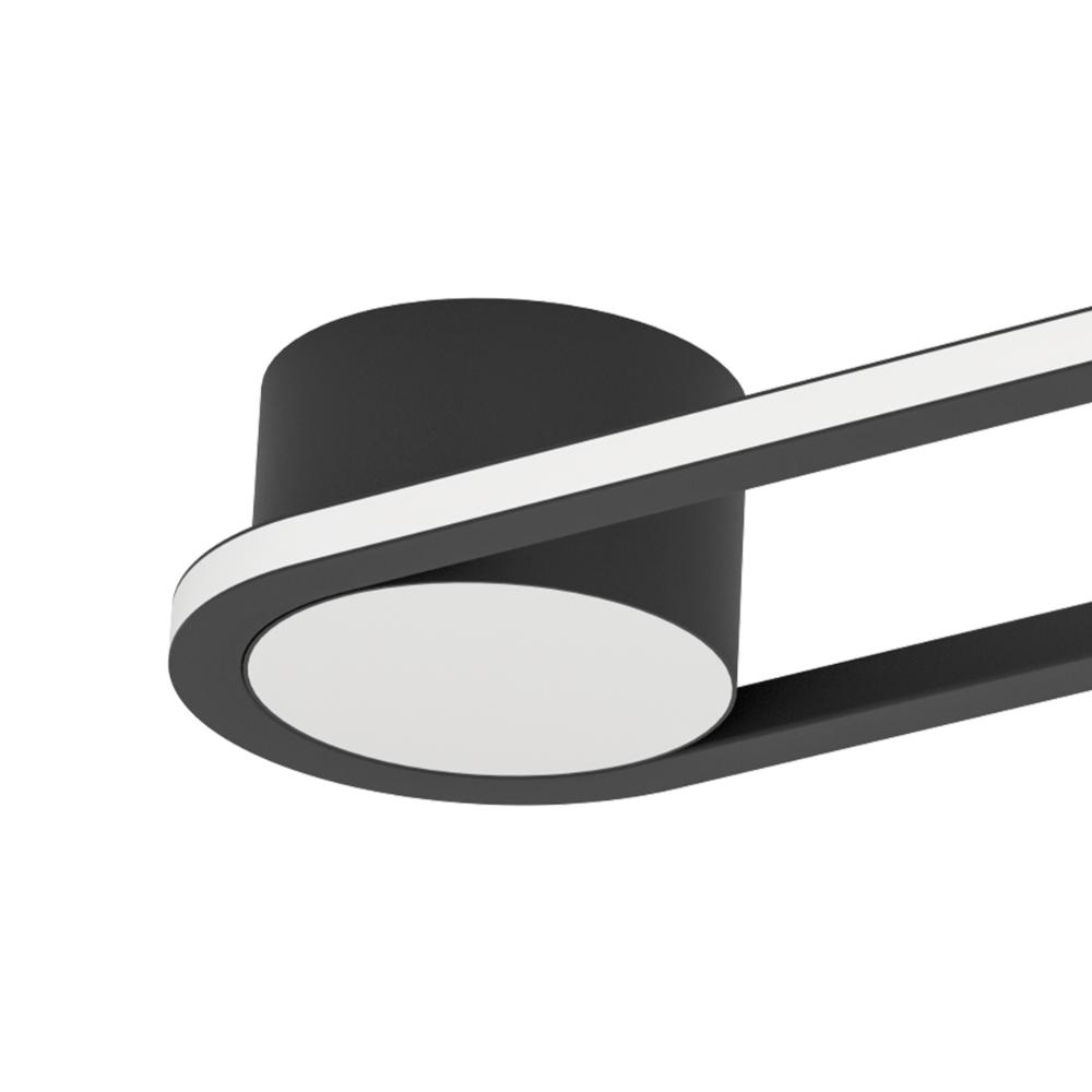 Collecorvino Black LED Flush Ceiling Light