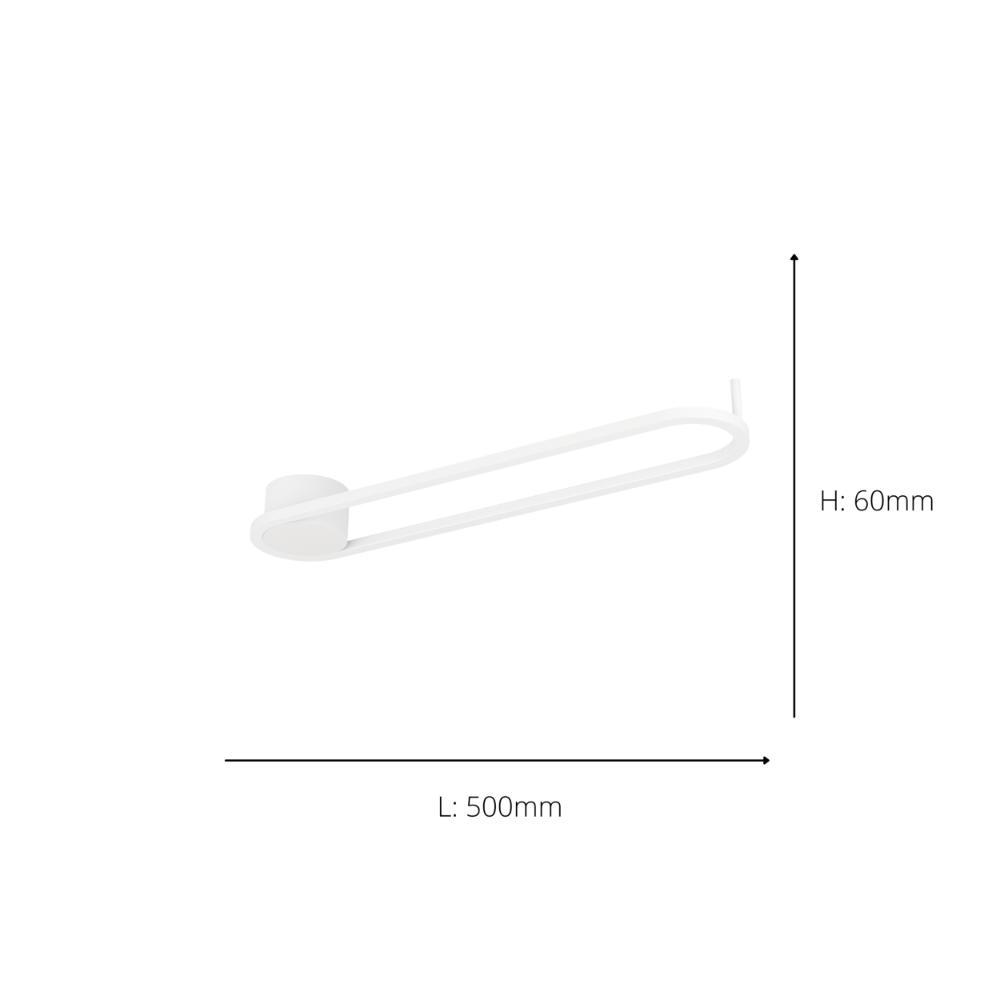 Collecorvino White LED Flush Ceiling Light