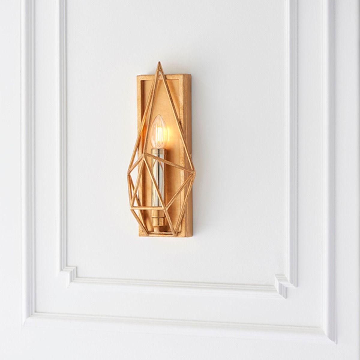 Notario 1 Light Antique Gold Wall Bracket