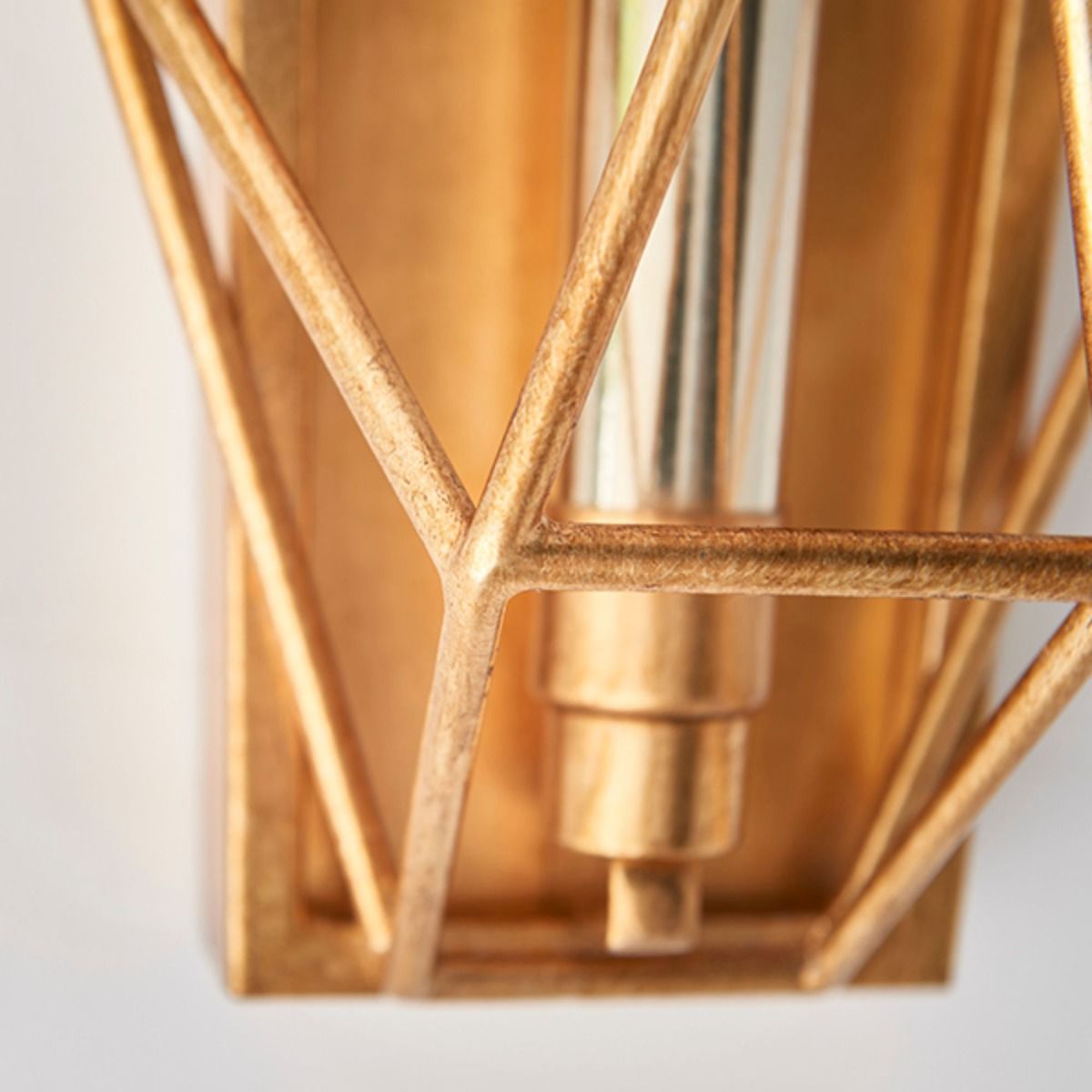 Notario 1 Light Antique Gold Wall Bracket
