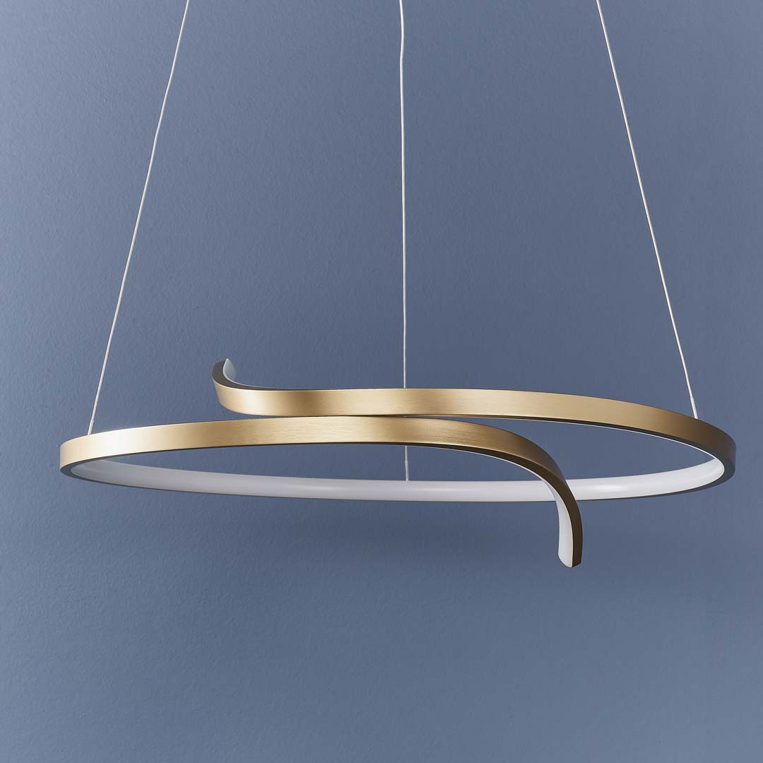 Rafe Matt Gold LED Ceiling Pendant