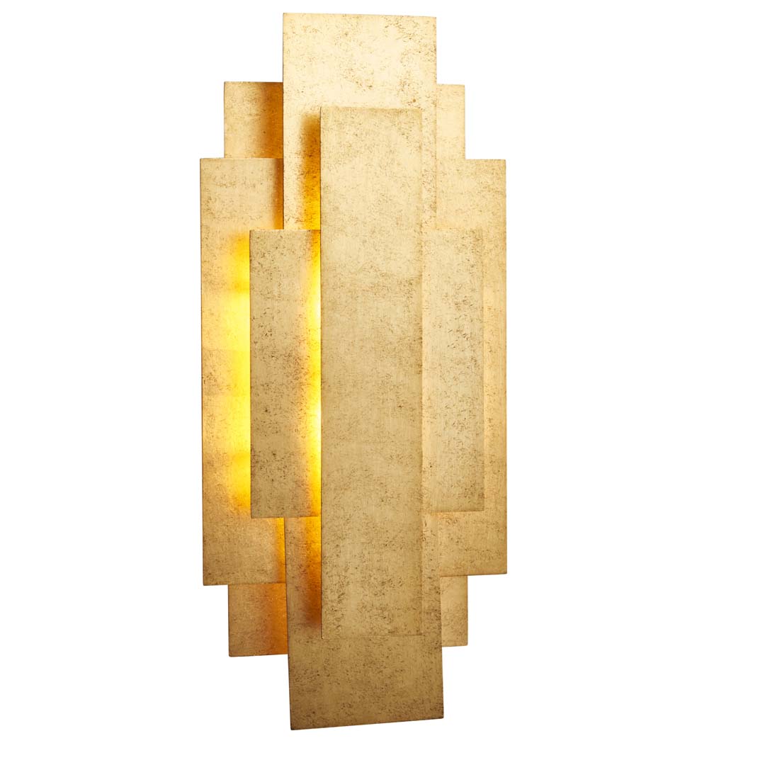 Neus 2 Light Antique Gold Wall Bracket