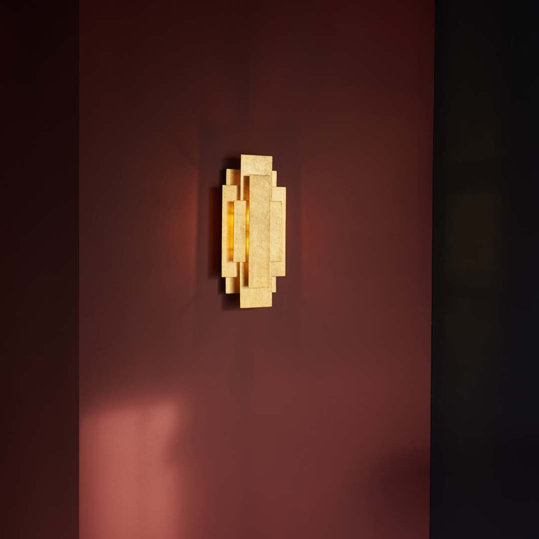 Neus 2 Light Antique Gold Wall Bracket