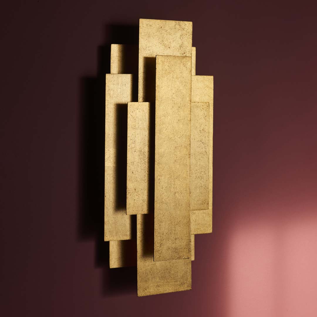 Neus 2 Light Antique Gold Wall Bracket