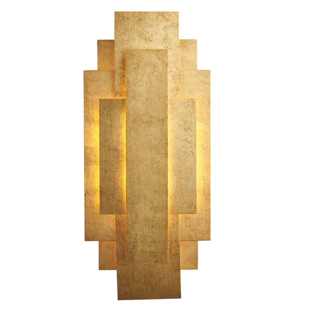 Neus 2 Light Antique Gold Wall Bracket