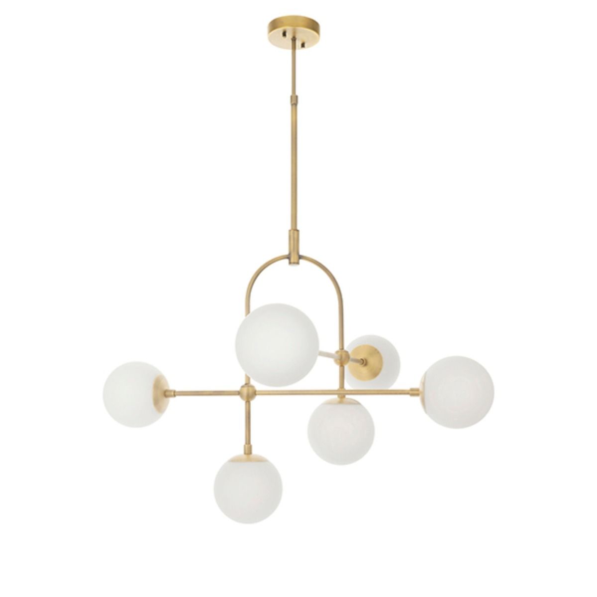 Pilar 6 Light Brass Ceiling Light