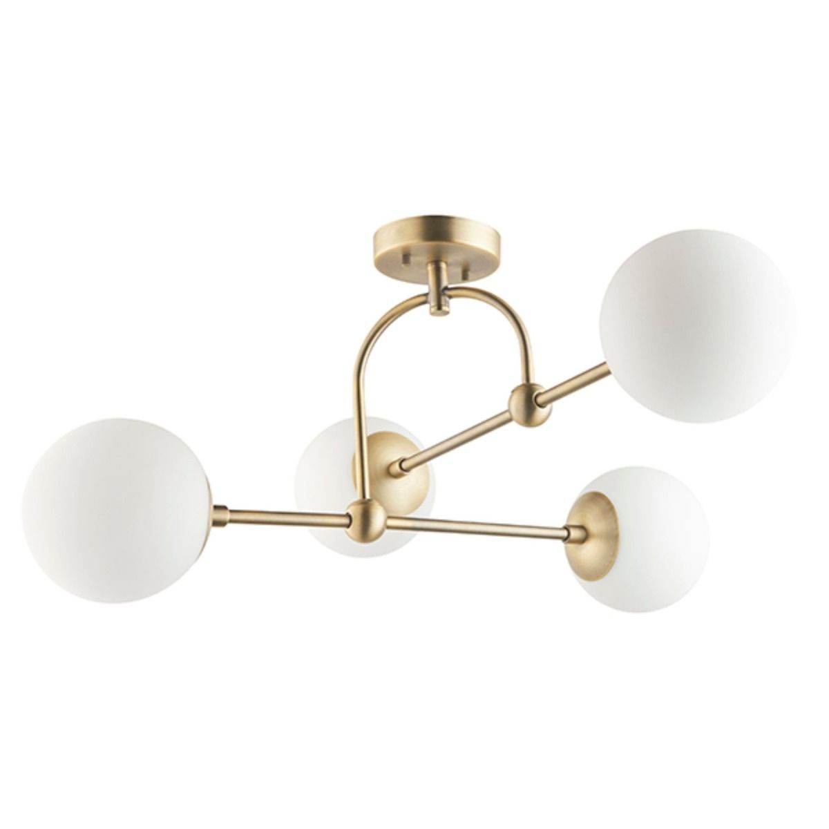 Pilar 4 Light Brass Ceiling Light