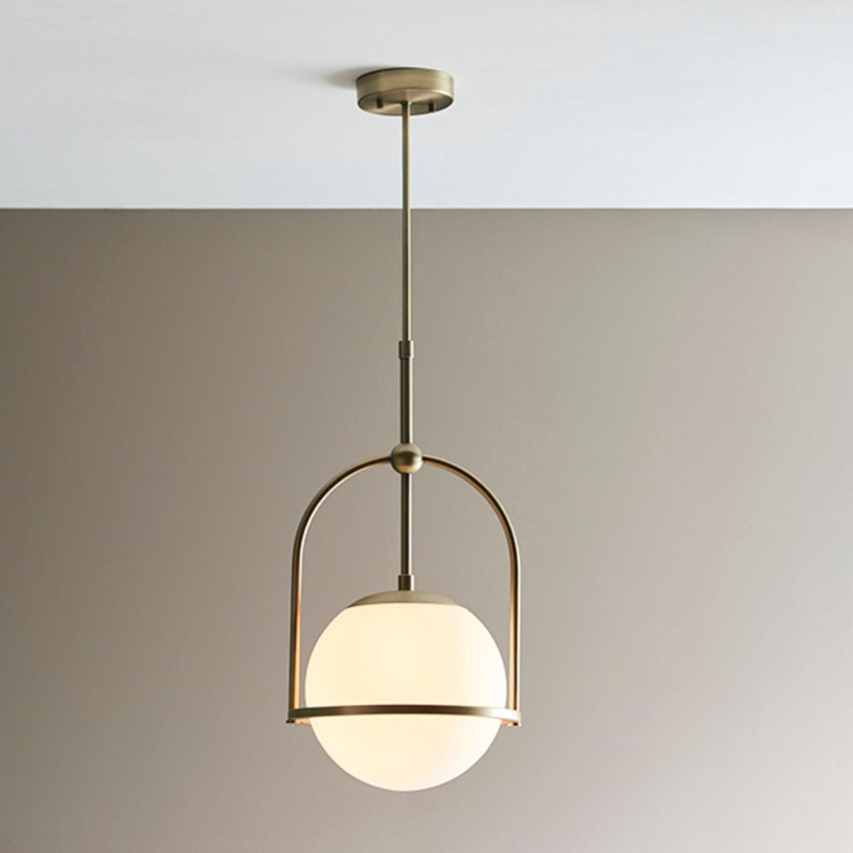 Pilar 1 Light Brass Ceiling Light