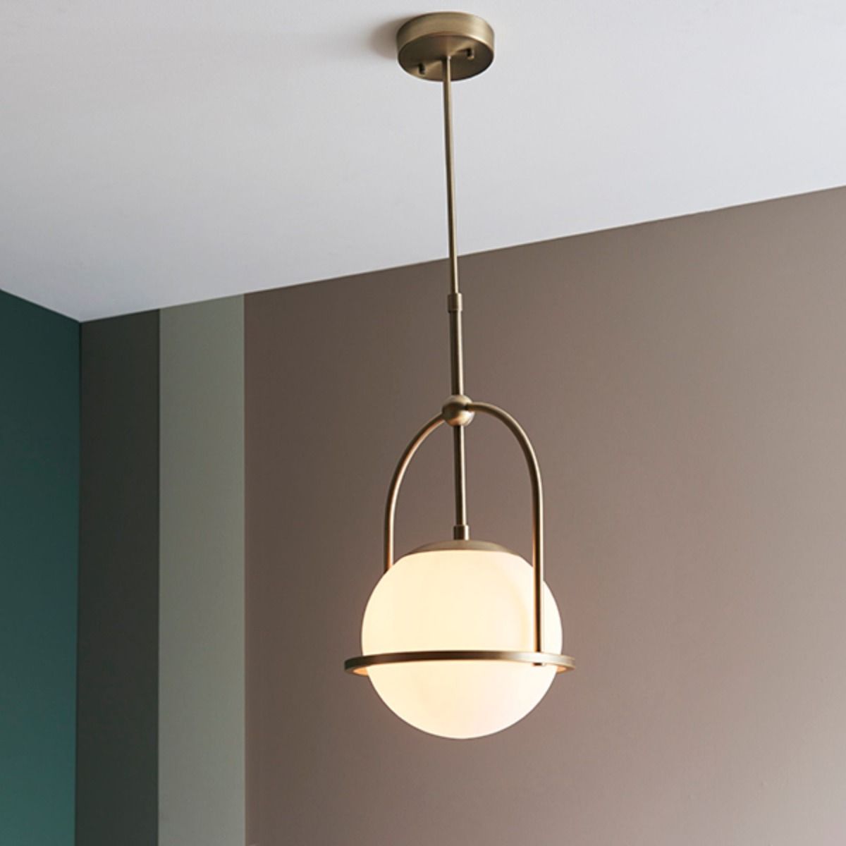 Pilar 1 Light Brass Ceiling Light