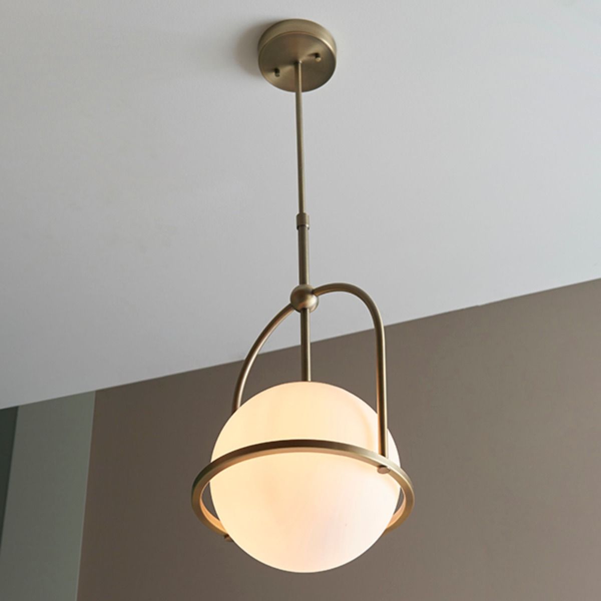 Pilar 1 Light Brass Ceiling Light