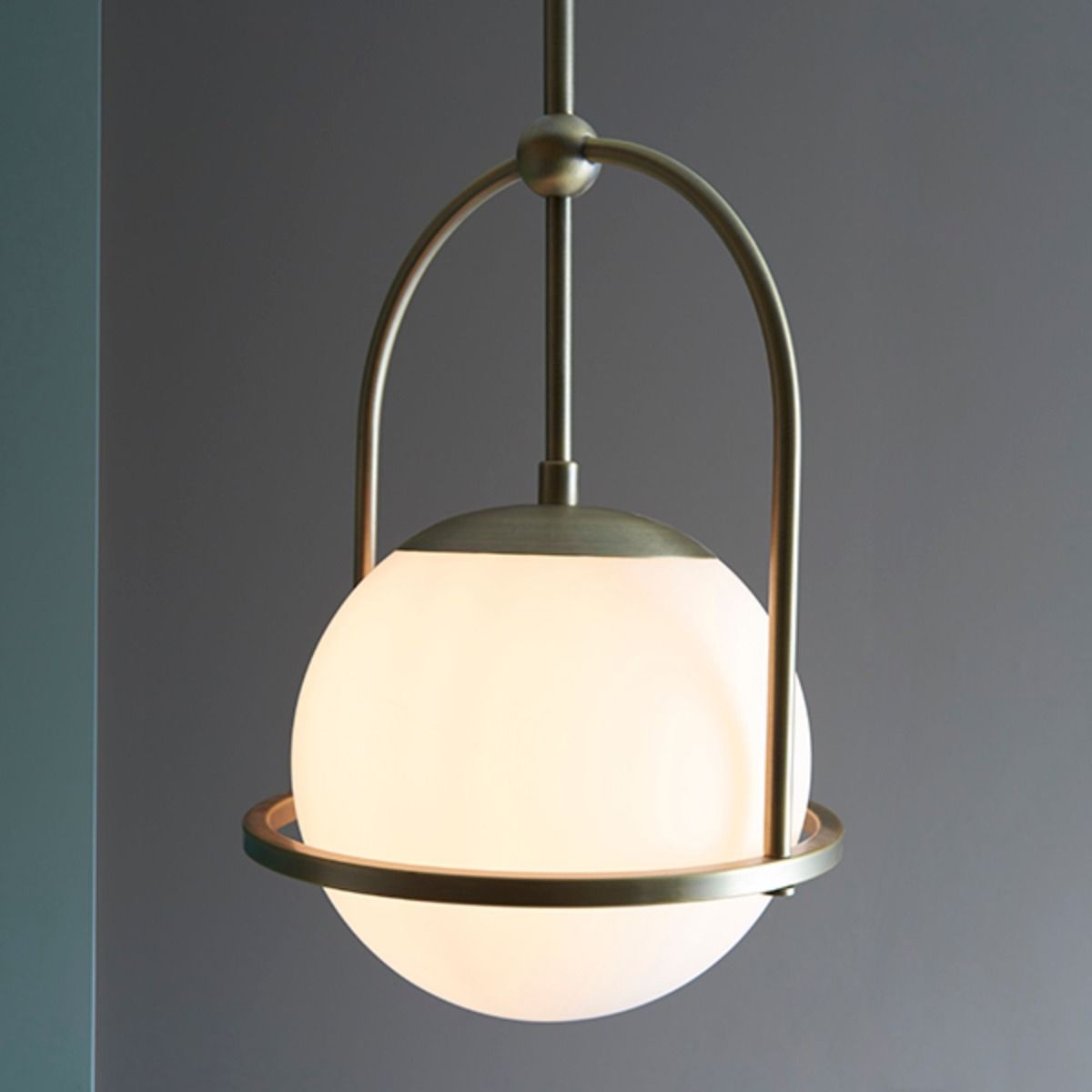 Pilar 1 Light Brass Ceiling Light