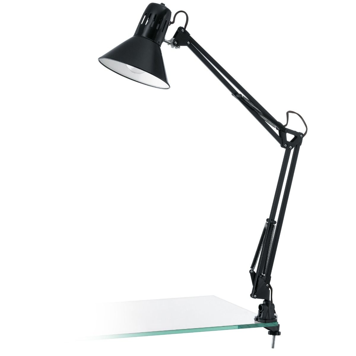 Firmo 1 Light Black Clamp Table Lamp