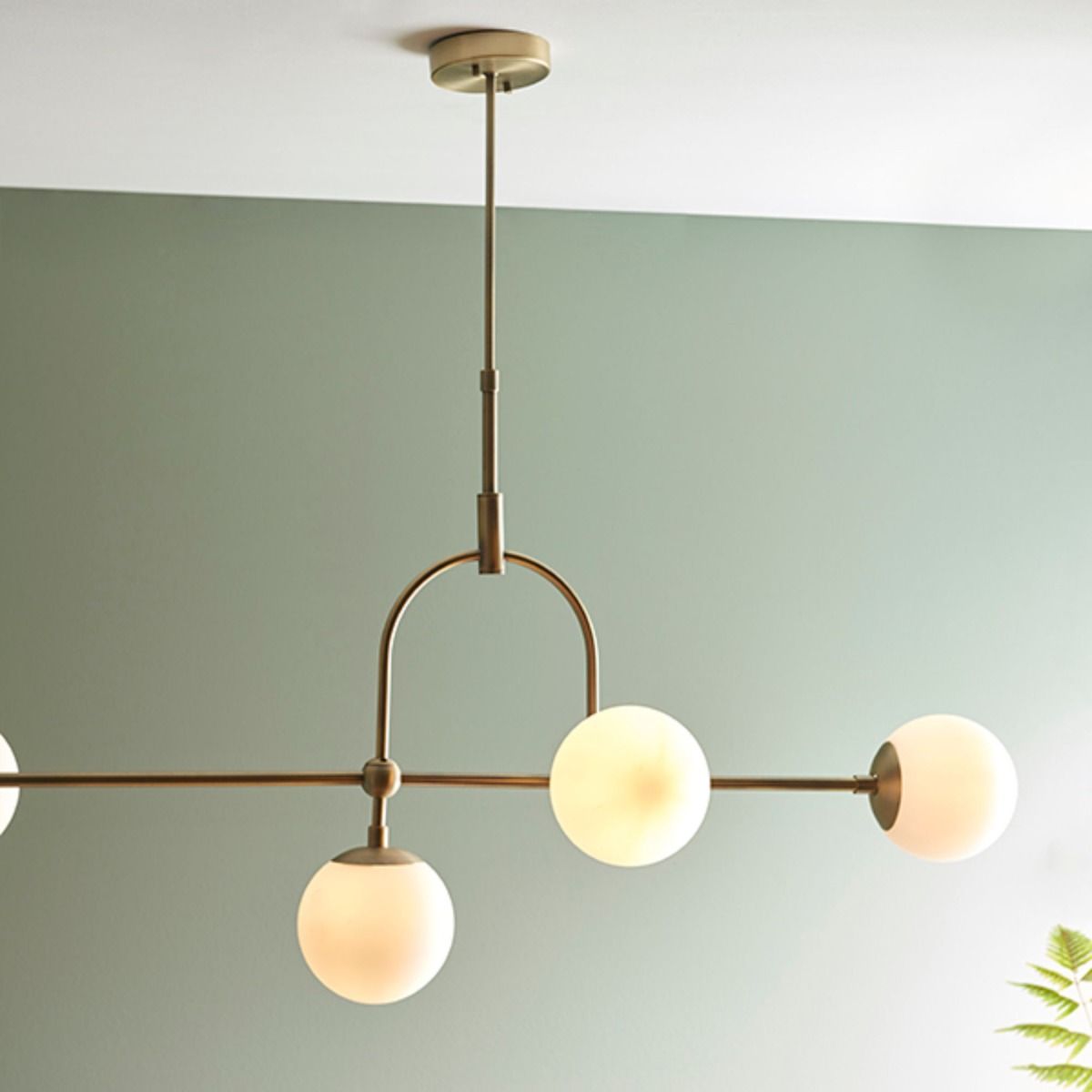 Pilar 5 Light Brass Ceiling Light