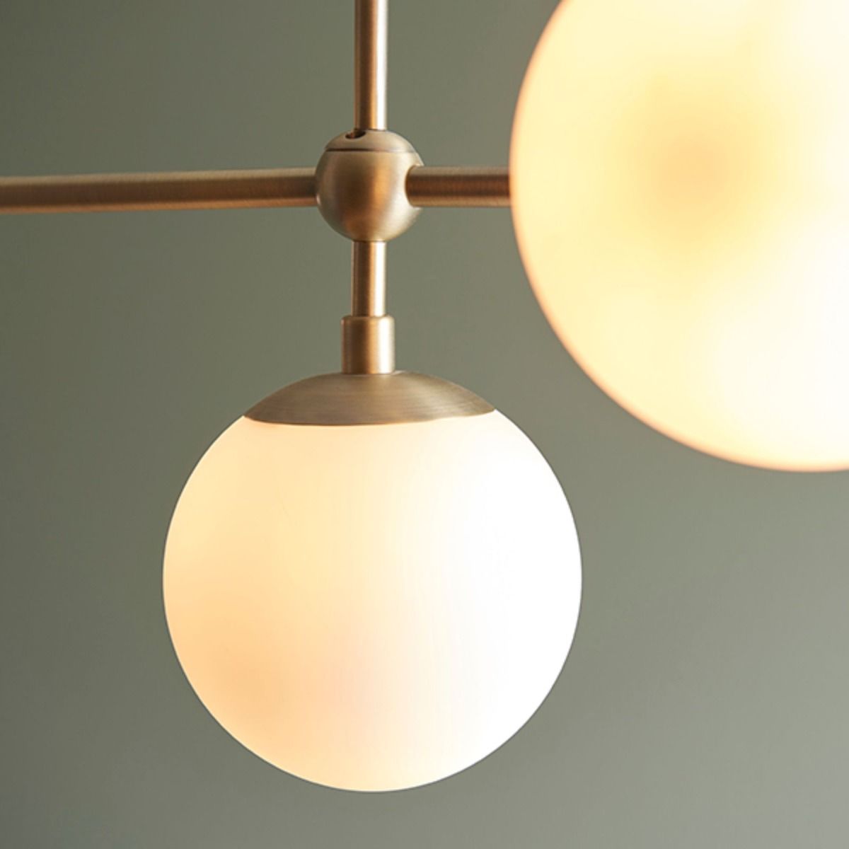 Pilar 5 Light Brass Ceiling Light
