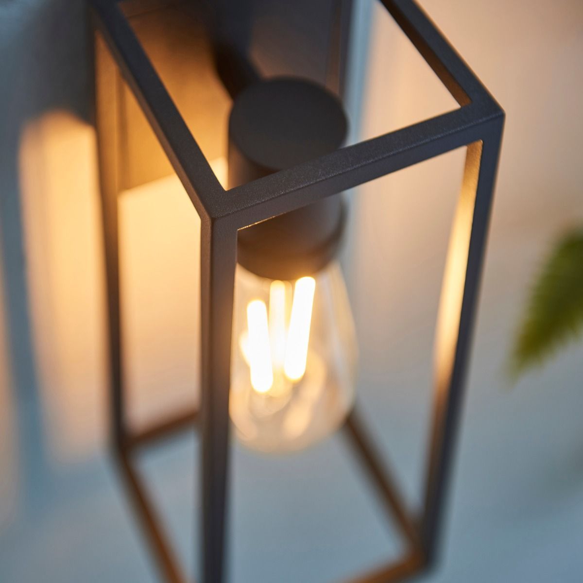 Herbert 1 Light Black IP44 Wall Light